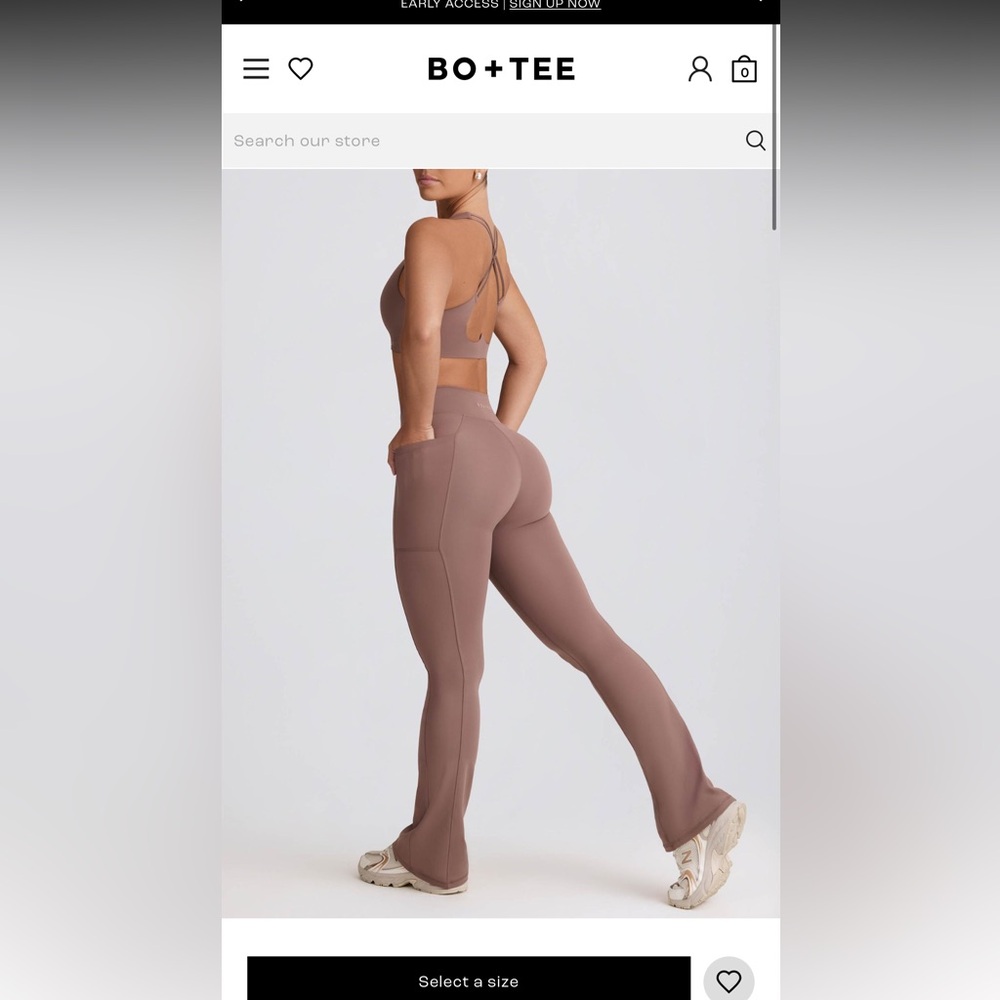 Bo + Tee flare leggings